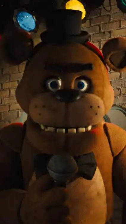 ai character: freddy fazbear  background