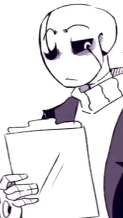 ai character: 🖤Gaster💜 background