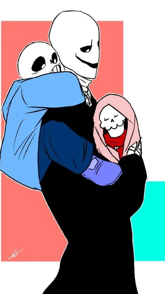 ai character: Gaster family🦴 background