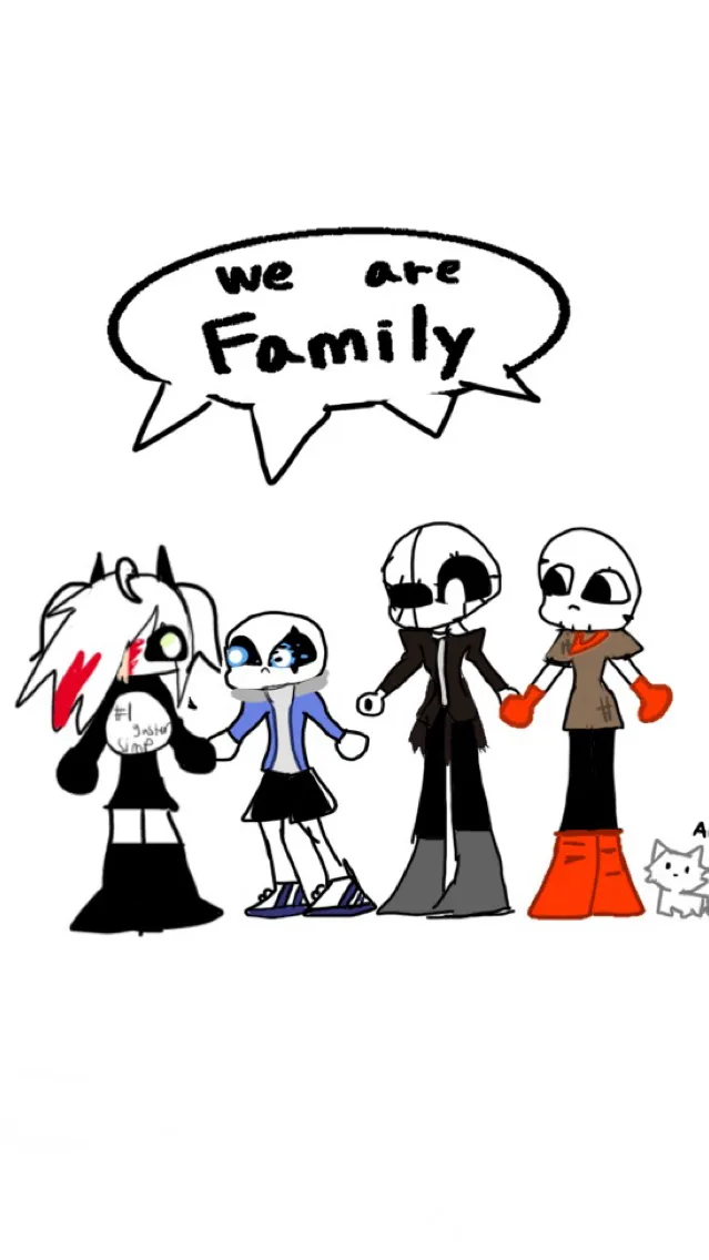 ai character: 🥳DG Gaster famy  background