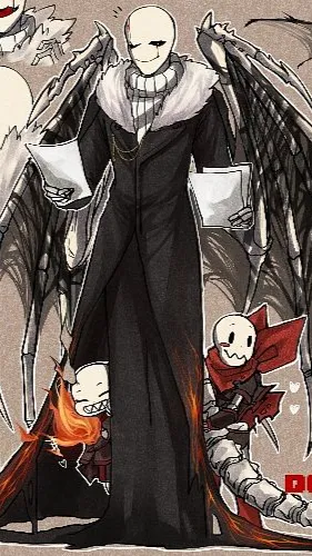 ai character: DoomTale gaster background