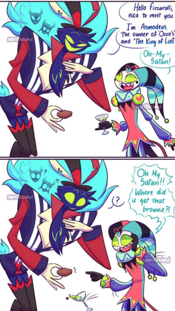 ai character: Asmodeus&Fizzy background