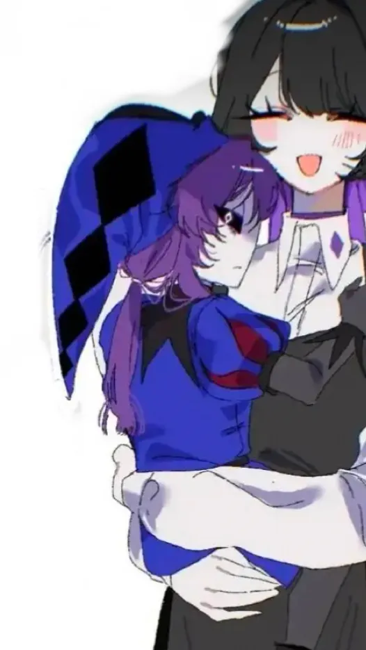ai character: Jester as a kid💜 background