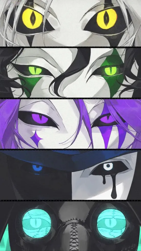 ai character: Tfc💚💜💛💙❤️ background
