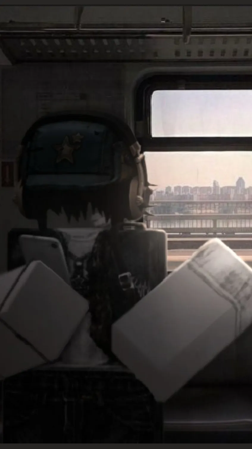 ai character: A Train Ride background