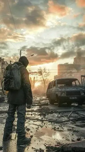 ai character: Zombie apocalypse background