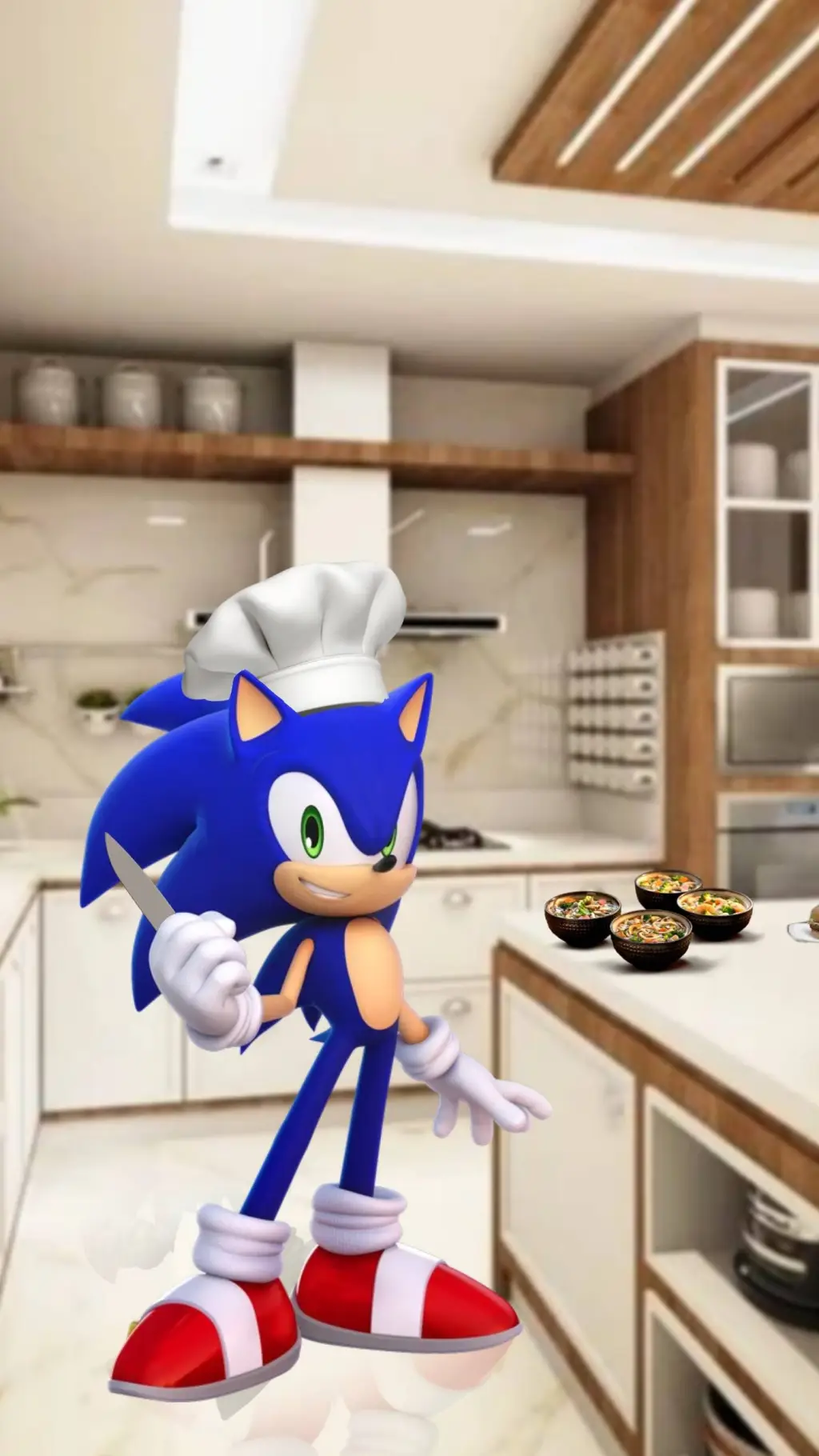 ai character: Chef Sonic background