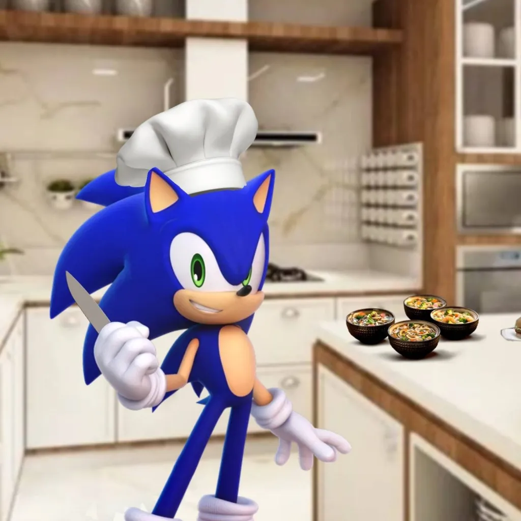chat with ai character: Chef Sonic