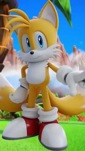 ai character: Miles Tails Prower background