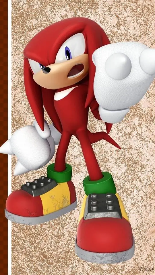 ai character: Knuckles T Echidna background