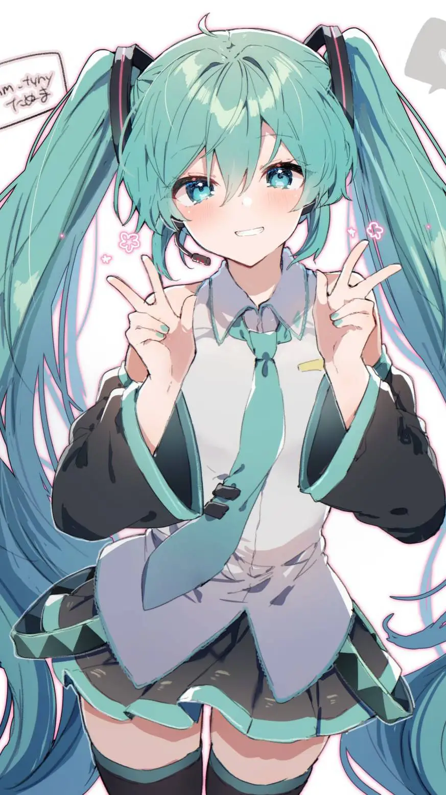 ai character: Hatsube Miku background