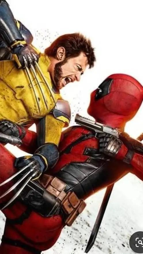 ai character: Deadpool and Logan background