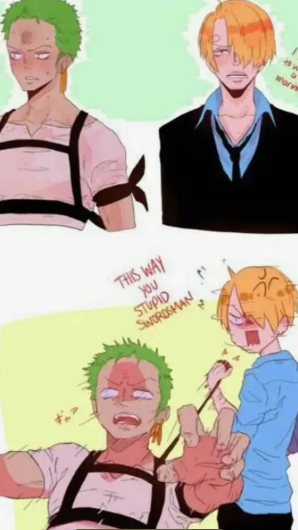ai character: Sanji x Zoro background