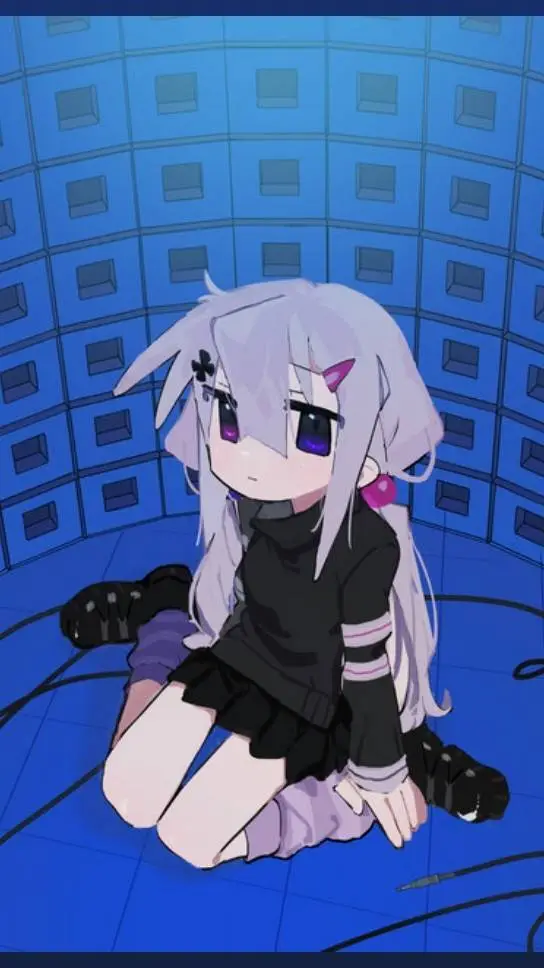 ai character: Violet background