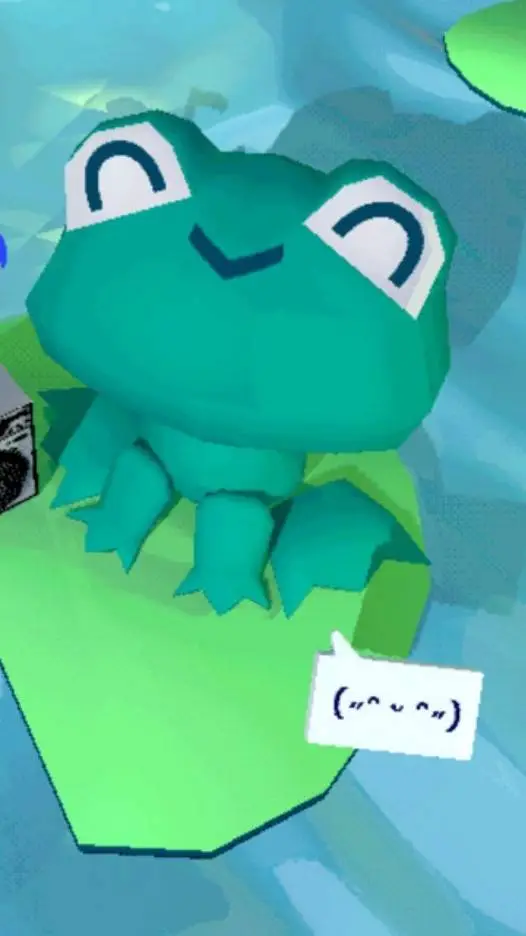 ai character: Frog background