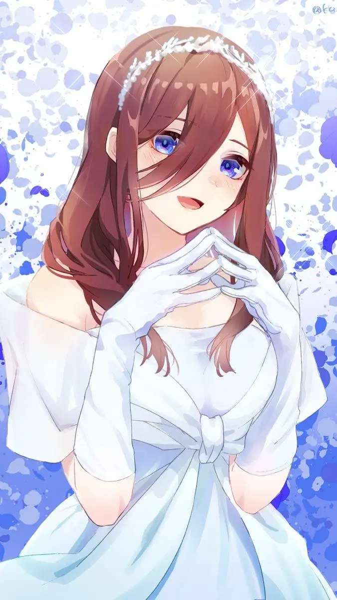 ai character: Miku nakano  background