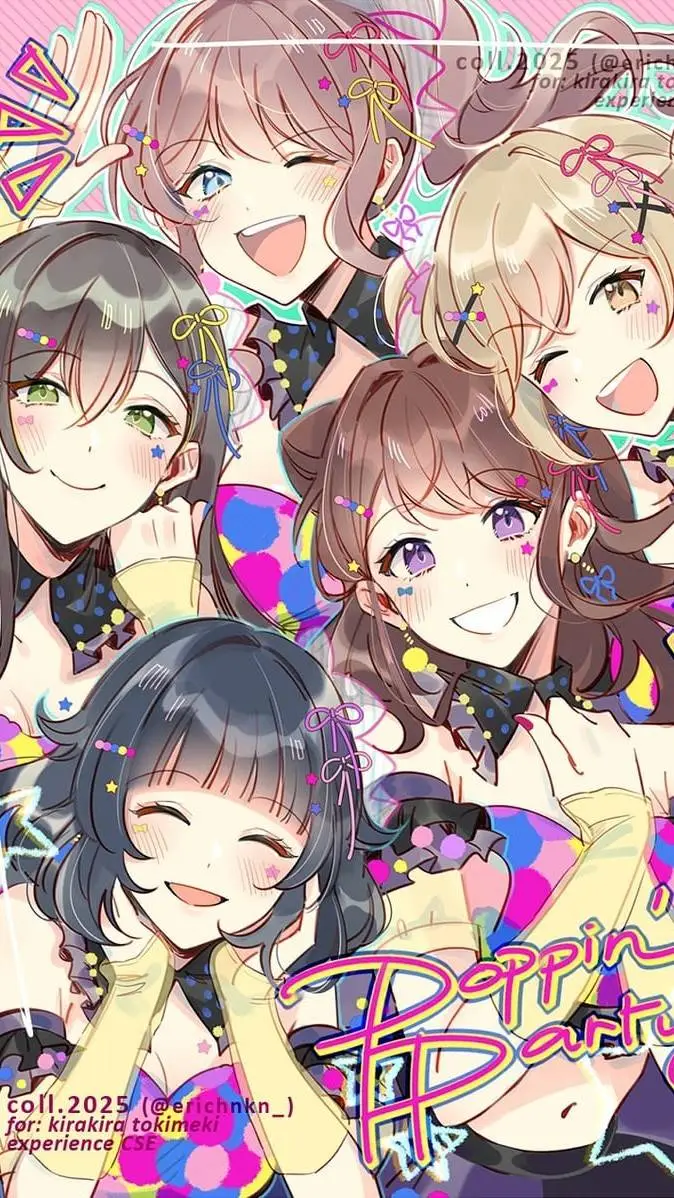 ai character: Poppin party  background