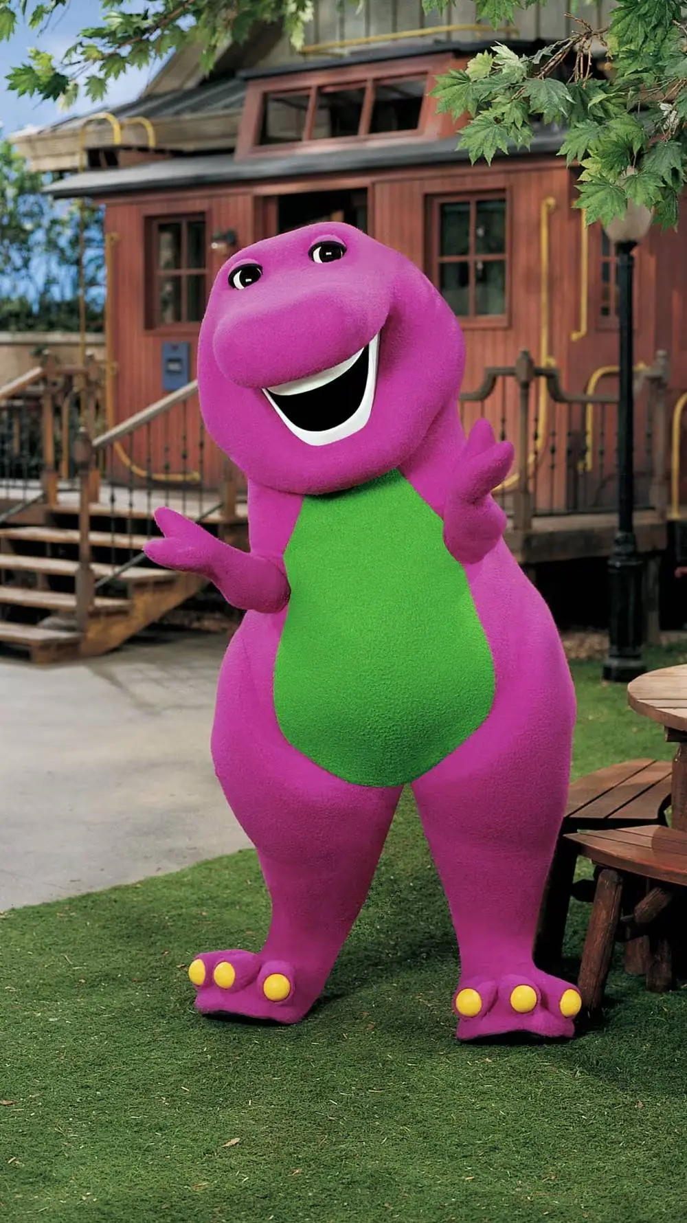 ai character: Barney and Friends background