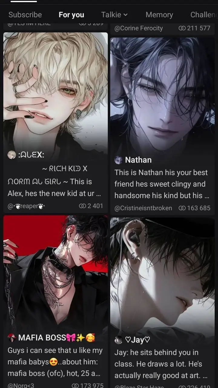 ai character: Max,Jay, Max, Nath background