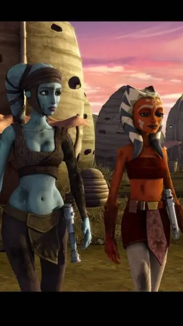 ai character: Aalya and Ahsoka  background