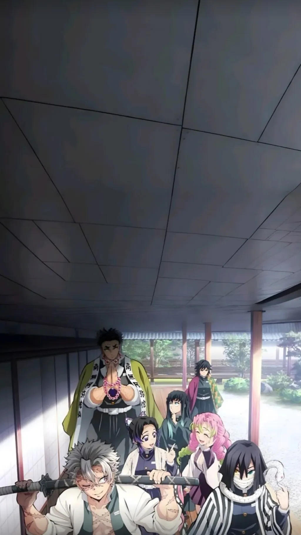 ai character: Hashira Meeting background