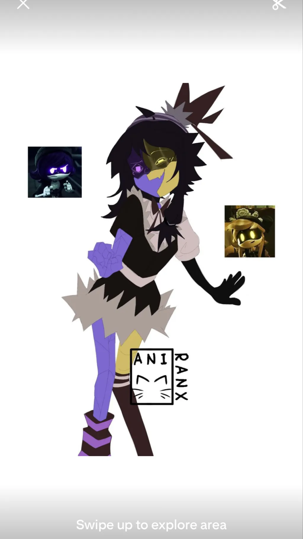 ai character: Zoey braces background