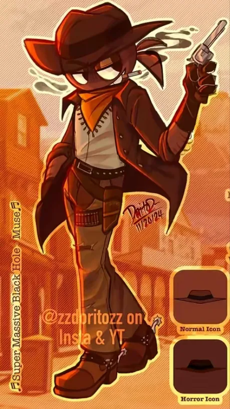 ai character: Copper background