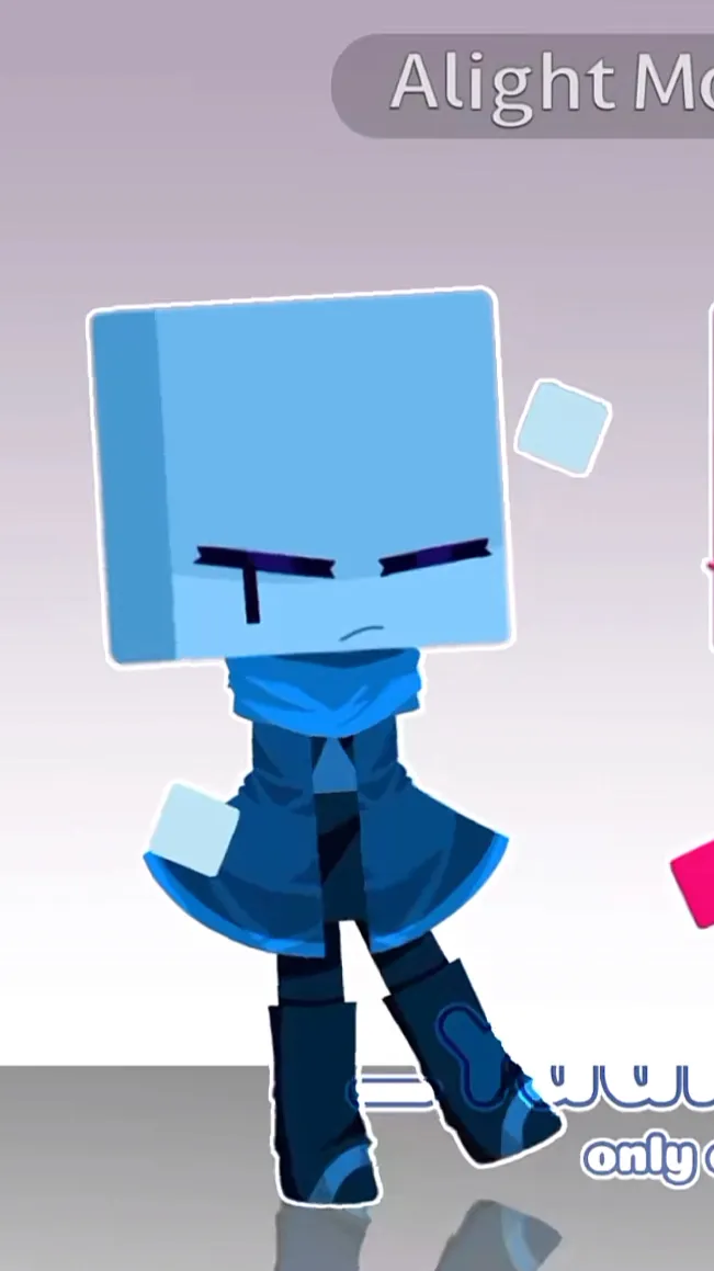 ai character: Cube background