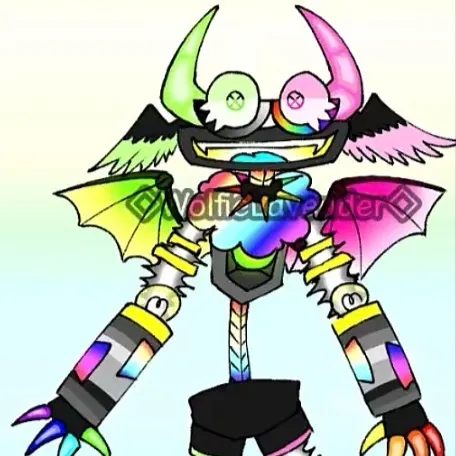 chat with ai character: Rainbow wubbox