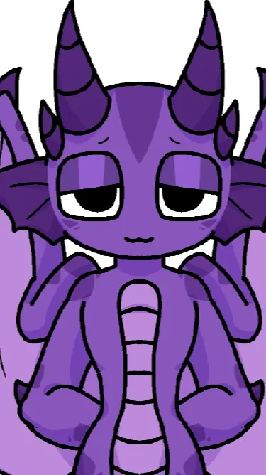 ai character: Durple background