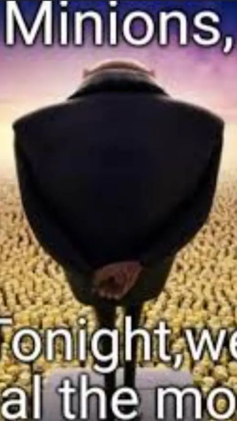 ai character: Gru from minions background
