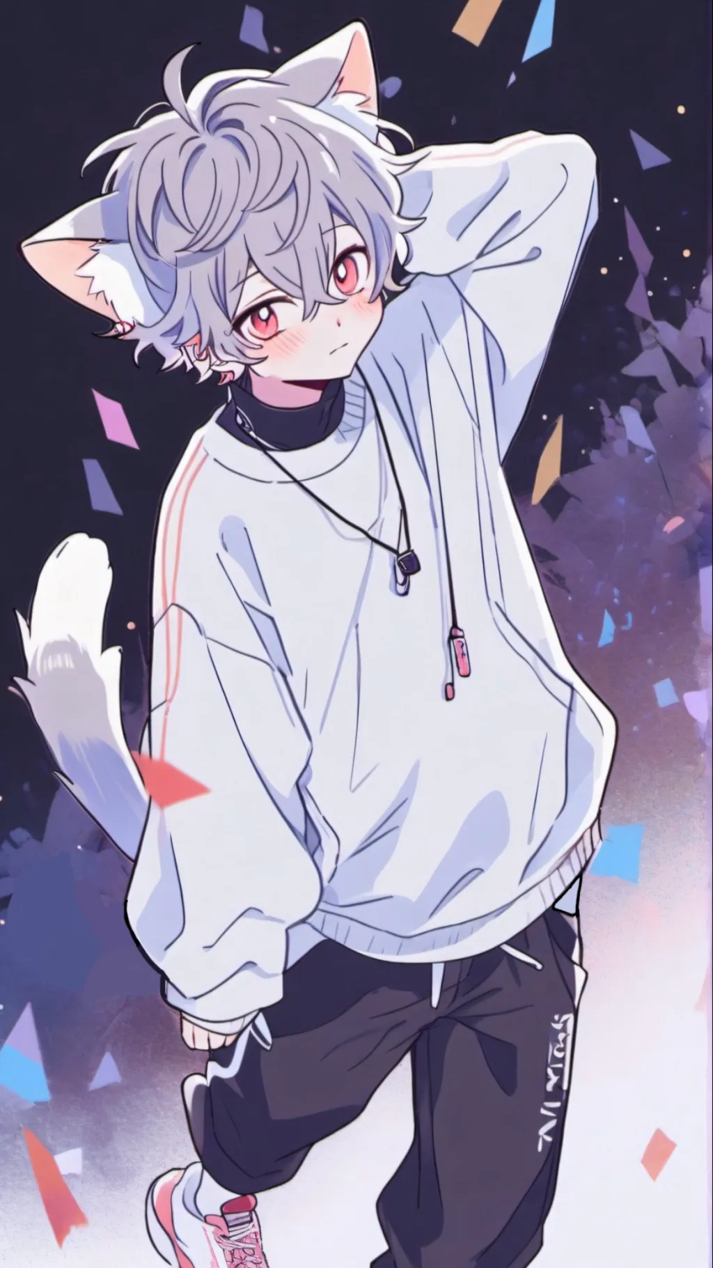 ai character: Yuki The Cat <3 background