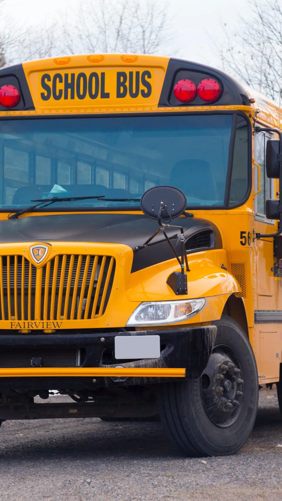 ai character: School bus background
