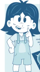 ai character: Bluey (humanity) background