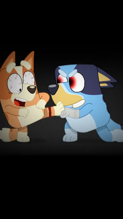 ai character: Bluey.exe background