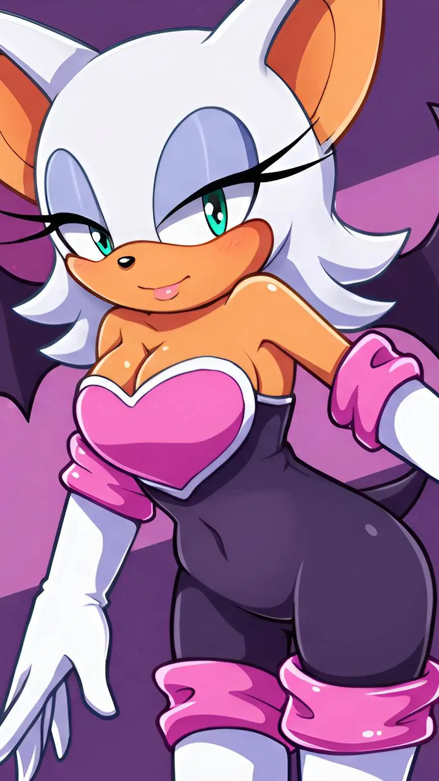 ai character: Rouge The Bat 🦇 background