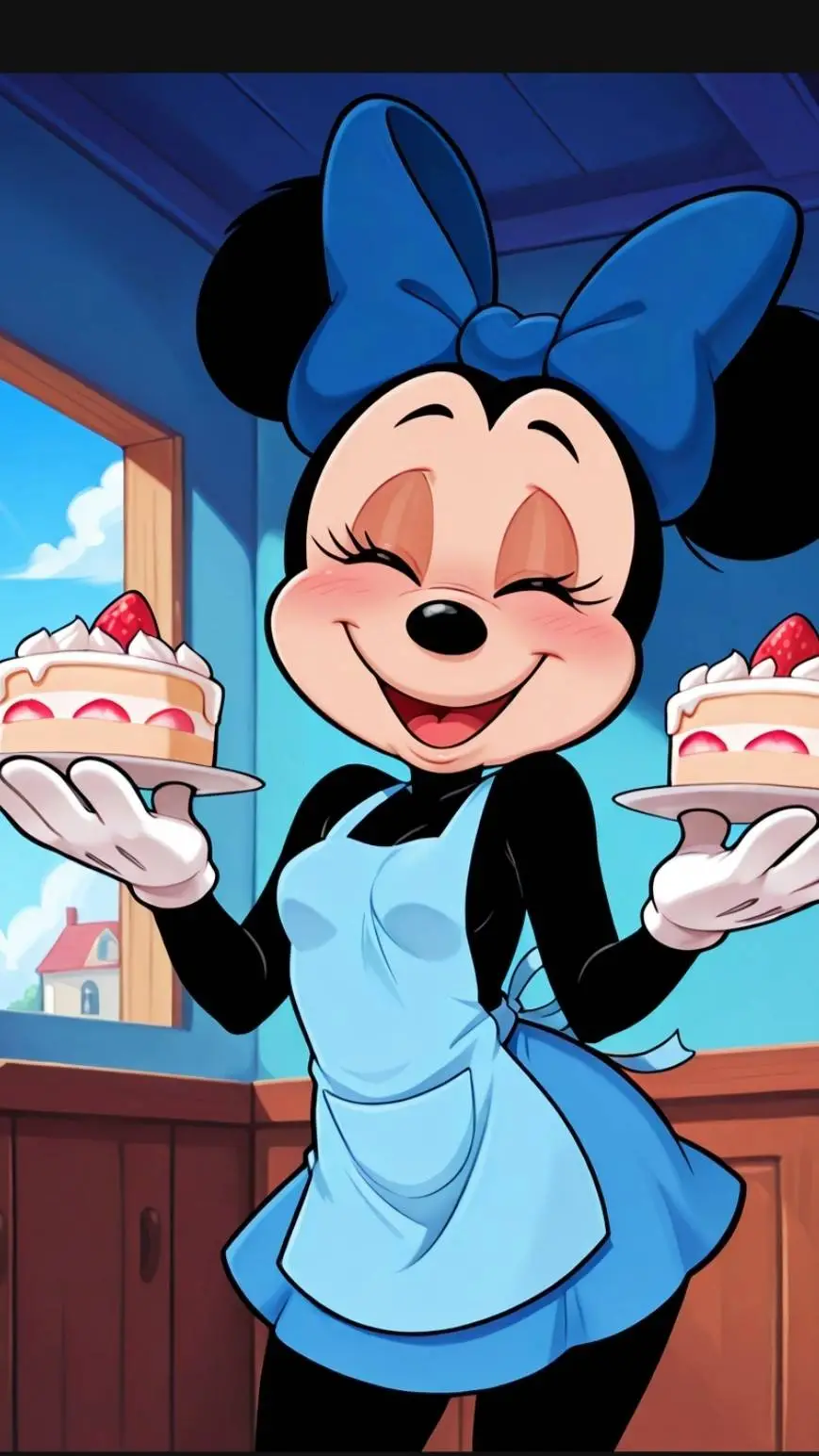 ai character: Minnie mouse(Nice) background