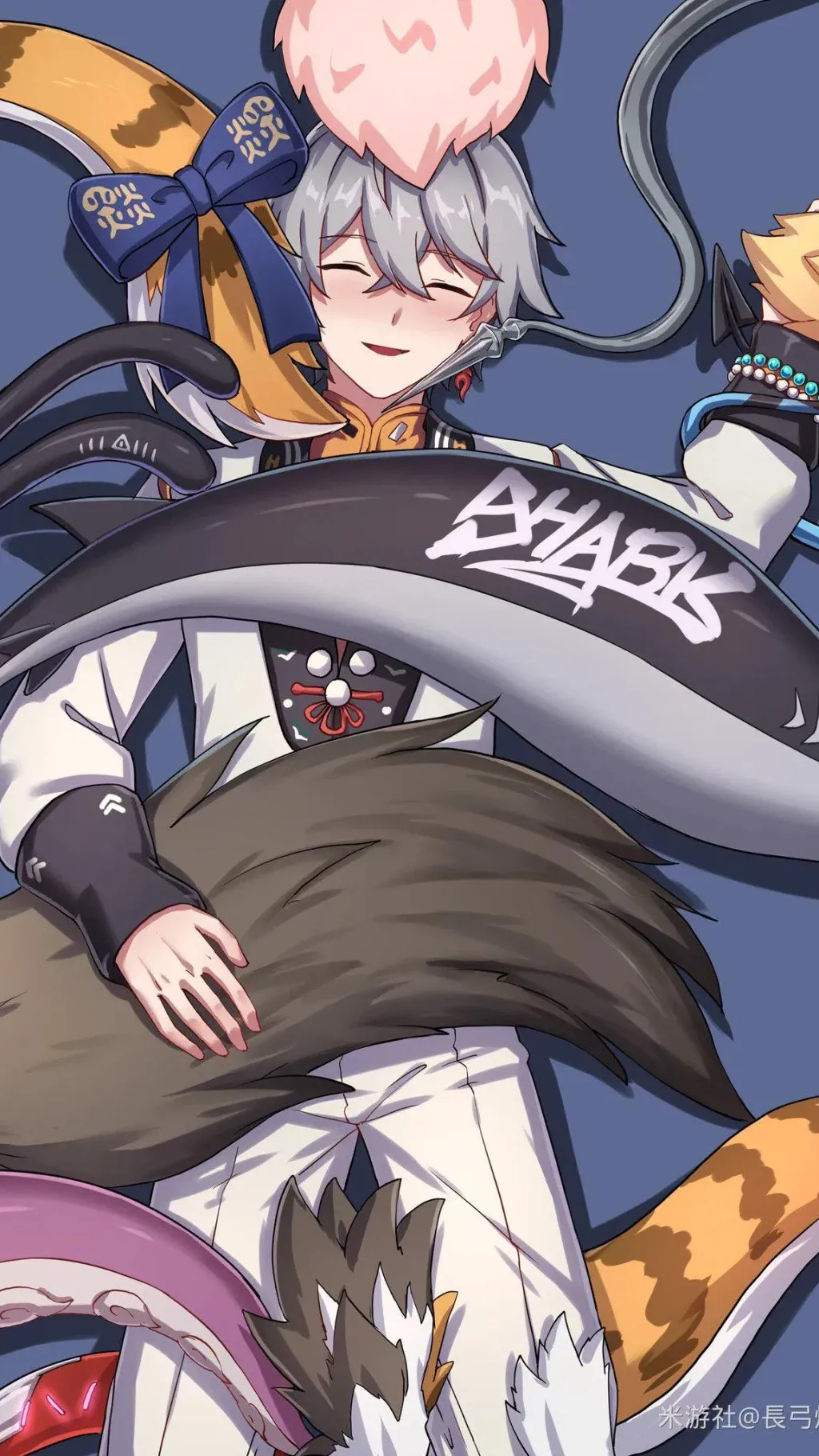 ai character: Wise in storm  background