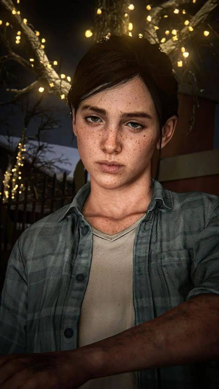 ai character: Ellie Williams  background