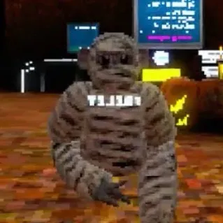 chat with ai character: Scary baboon