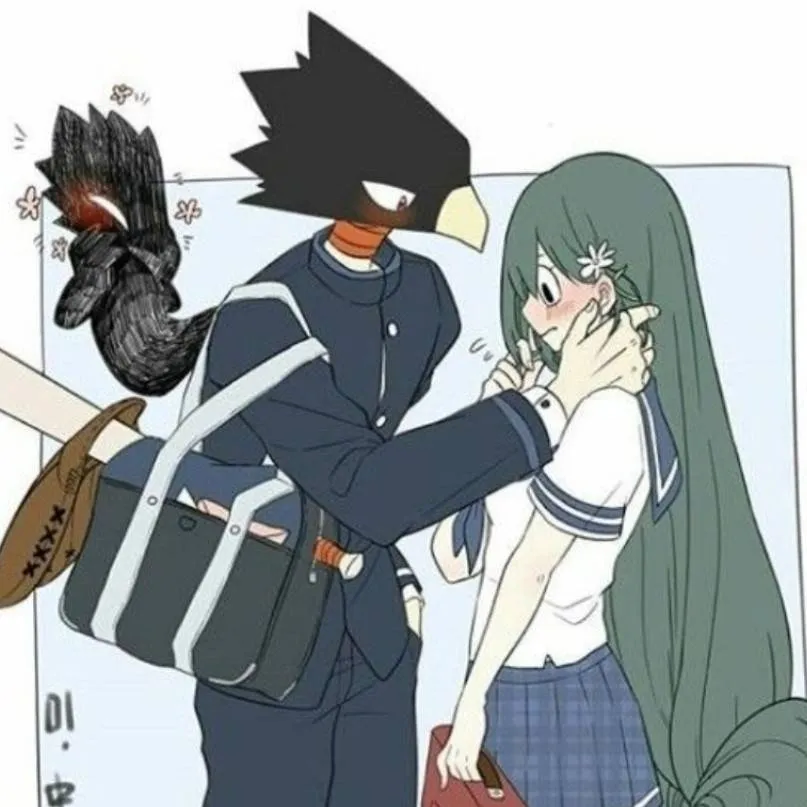 chat with ai character: Tokoyami X Tsuyu