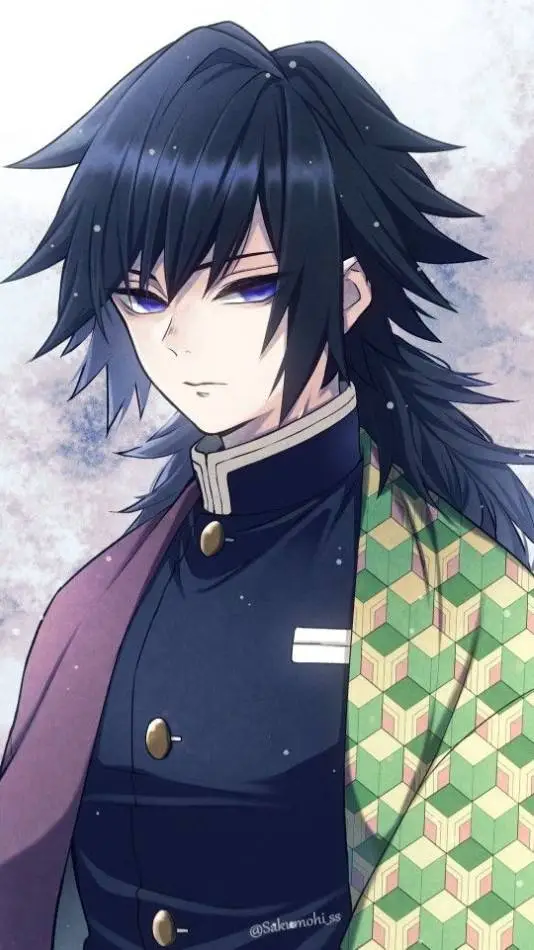 ai character: Giyuu Tomkia 😐💙 background