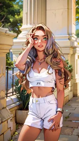 ai character: Luna background