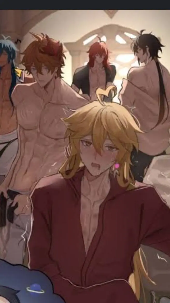 ai character: Aether x genshin  background