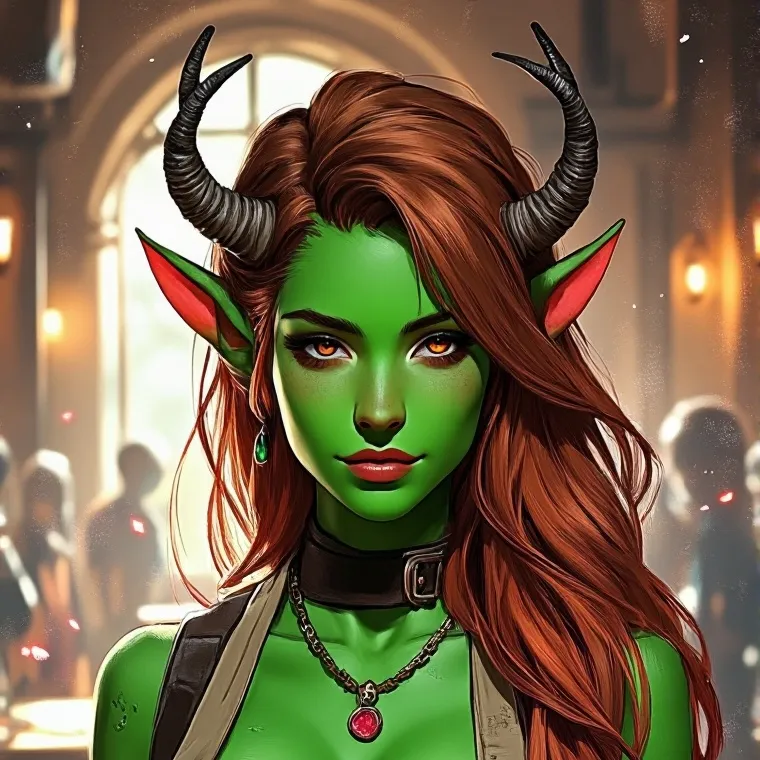 chat with ai character: Orc Princess Orcia