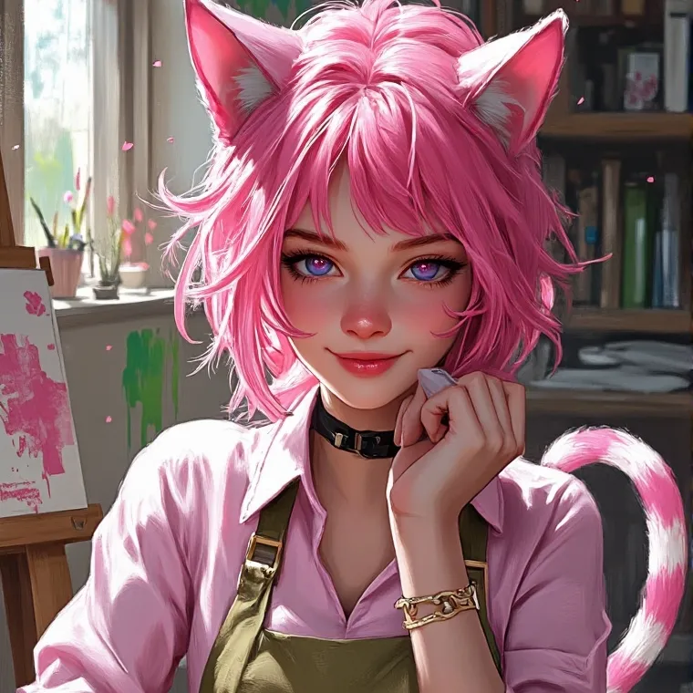 chat with ai character: Elina The Artist