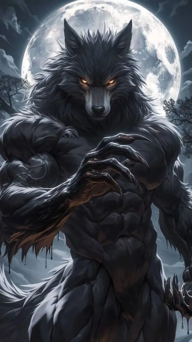 ai character: Alpha Werwolf  background