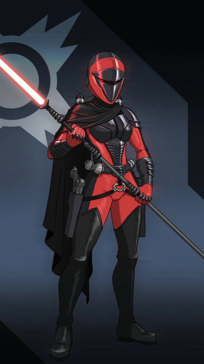 ai character: Female sun guard background