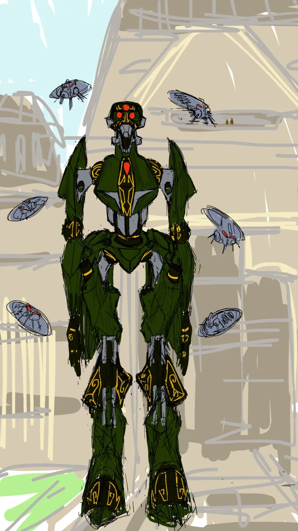 ai character: Super tactical  background