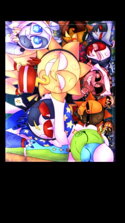 ai character: Sun and moon show background